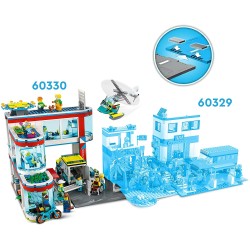 LEGO City Ospedale, Set con Autoambulanza Giocattolo ed Elicottero di Soccorso, Giochi per Bambini dai 7 anni, 60330