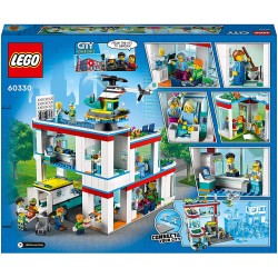 LEGO City Ospedale, Set con Autoambulanza Giocattolo ed Elicottero di Soccorso, Giochi per Bambini dai 7 anni, 60330