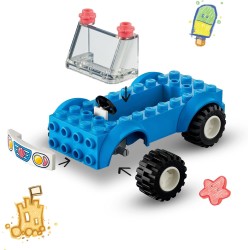 LEGO - Friends Divertimento sul Beach Buggy con Macchina Giocattolo, Tavola da Surf, Mini Bamboline, Delfino e Cane, 41725