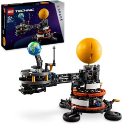 LEGO - Technic Pianeta Terra e Luna in Orbita, Giochi Spaziali , Sistema Solare Giocattolo da Costruire con Pianeti, Sole e Funz