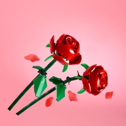 LEGO - Creator Rose Set di Fiori Finti Compatibile con Bouquet di Fiori Artificiali, Decorazione per Casa, Accessori Camera da L