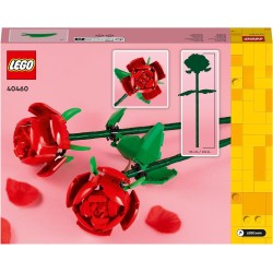 LEGO - Creator Rose Set di Fiori Finti Compatibile con Bouquet di Fiori Artificiali, Decorazione per Casa, Accessori Camera da L