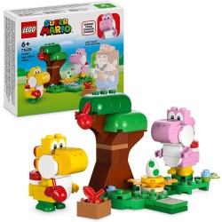 LEGO - Super Mario Pack di Espansione Yoshi nella Foresta Fuovolosa, con 2 Personaggi, Regalo per Gamer, da Collezione da Abbina