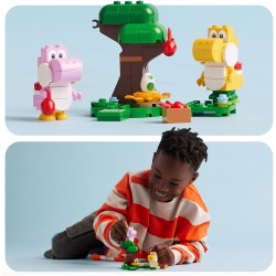 LEGO - Super Mario Pack di Espansione Yoshi nella Foresta Fuovolosa, con 2 Personaggi, Regalo per Gamer, da Collezione da Abbina