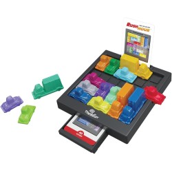 ThinkFun - Rush Hour, Scappa Dagli Ingorghi, Gioco da Tavolo, 1+ Giocatori, Idea Regalo per Bambini e Ragazzi 8+ Anni, (Versione