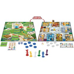 Hasbro Gaming Cluedo Junior, gioco in scatola, tabellone fronte-retro, 2 giochi in 1, gioco di mistero - F64191031