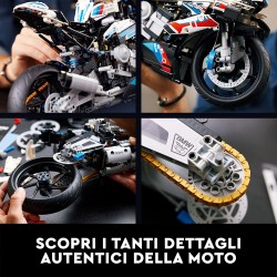 LEGO 42130 - Technic BMW M 1000 RR, Moto per Adulti da Costruire, Modellino Replica Superbike con Dettagli Originali - LG42130