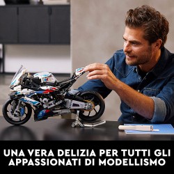 LEGO 42130 - Technic BMW M 1000 RR, Moto per Adulti da Costruire, Modellino Replica Superbike con Dettagli Originali - LG42130