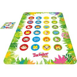 Twister Junior, gioco in scatola Hasbro Gaming, tappetino da gioco fronte-retro, 2 giochi in 1 - F74781030