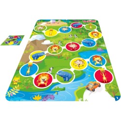 Twister Junior, gioco in scatola Hasbro Gaming, tappetino da gioco fronte-retro, 2 giochi in 1 - F74781030