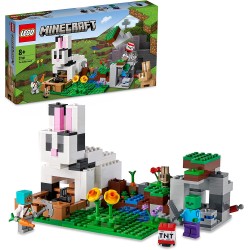 LEGO 21181 - Minecraft Il Ranch del Coniglio, con Figure di Domatore, Zombie e Animali - LG21181