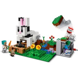 LEGO 21181 - Minecraft Il Ranch del Coniglio, con Figure di Domatore, Zombie e Animali - LG21181