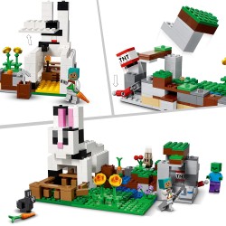 LEGO 21181 - Minecraft Il Ranch del Coniglio, con Figure di Domatore, Zombie e Animali - LG21181