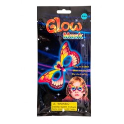 Carnival Toys - Maschera Farfallina Multicolor Luminosa G.I.D. In Busta, 04795