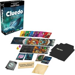 Cluedo Escape - Tragedia in Alto Mare, un gioco di misteri ed enigmi in versione Escape Game, gioco da tavolo cooperativo per le