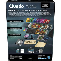 Cluedo Escape - Tragedia in Alto Mare, un gioco di misteri ed enigmi in versione Escape Game, gioco da tavolo cooperativo per le