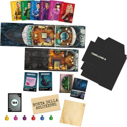 Cluedo Escape - Tragedia in Alto Mare, un gioco di misteri ed enigmi in versione Escape Game, gioco da tavolo cooperativo per le