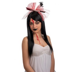 Carnival Toys - Cerchietto Halloween con Tulle Insanguinato e Coltello, 03765