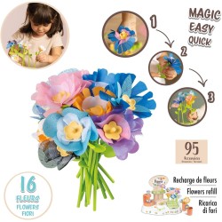 Smoby - Flower Market Set Refill, 7600350408, Ricarica 16 Fiori, +3 Anni