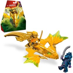 LEGO NINJAGO Attacco del Rising Dragon di Arin, Giochi d Azione da 6 Anni in su, Action Figure di Drago Giocattolo da Costruire 