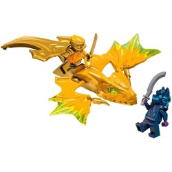 LEGO NINJAGO Attacco del Rising Dragon di Arin, Giochi d Azione da 6 Anni in su, Action Figure di Drago Giocattolo da Costruire 