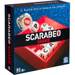 Editrice Giochi - Scarabeo Shake, Gioco da Tavola Veloce, Giochi di Società e Strategia per la Famiglia, Edizione rapida