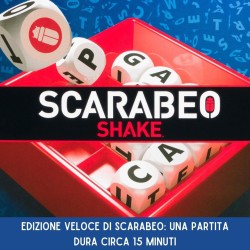 Editrice Giochi - Scarabeo Shake, Gioco da Tavola Veloce, Giochi di Società e Strategia per la Famiglia, Edizione rapida