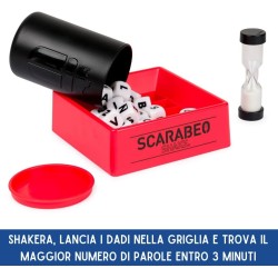 Editrice Giochi - Scarabeo Shake, Gioco da Tavola Veloce, Giochi di Società e Strategia per la Famiglia, Edizione rapida