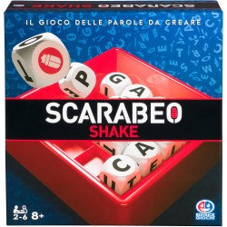 Editrice Giochi - Scarabeo Shake, Gioco da Tavola Veloce, Giochi di Società e Strategia per la Famiglia, Edizione rapida