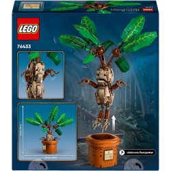 LEGO Harry Potter Mandragola, Personaggio Giocattolo con Vaso da Costruire, Creatura Magica con Arti e Bocca Mobili, da 10 Anni,