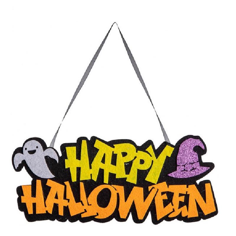 Carnival Toys - Decorazione da Appendere "Happy Halloween" in Feltro cm. 30 ca, 09894