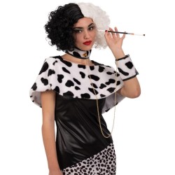 Carnival Toys - Set Crudelia "Cruella" (Coprispalle, Collarino E Polsino In Peluche), in busta, 03543