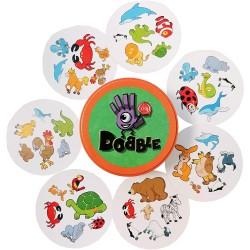 Asmodee - Dobble Kids, Gioco da Tavolo per Tutta la Famiglia, 2-5 Giocatori, 4+ Anni, Edizione in Italiano - AS8231