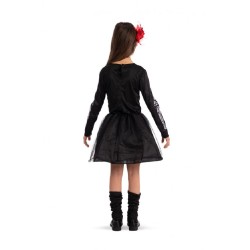 Carnival Toys - Costume Streghetta Scheletro Tg.VII (10/11 anni), 68893