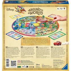 Ravensburger – Disney Around The World, Gioco Da Tavolo, Da 2 A 4 Giocatori, 4+ Anni