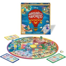 Ravensburger – Disney Around The World, Gioco Da Tavolo, Da 2 A 4 Giocatori, 4+ Anni