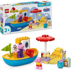 LEGO DUPLO Viaggio in Barca di Peppa Pig, Giochi Educativi da 2 Anni, Giocattolo per l Apprendimento Prescolare da Costruire con