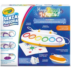 CRAYOLA Color Wonder MagiPennello Luminoso, Magic Light Brush, Set Pittura Senza Macchia, attività Creativa e Regalo per Bambini