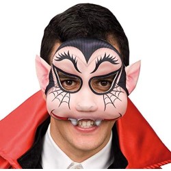 Carnival Toys - Maschera Mezzo Viso Vampiro in Tessuto per Bimbo, 00803