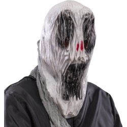 Carnival Toys - Maschera Fantasma in Fingomma, Grigio, Taglia Unica, 01478