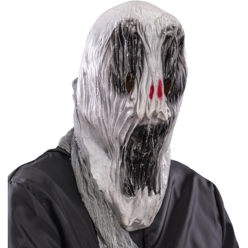 Carnival Toys - Maschera Fantasma in Fingomma, Grigio, Taglia Unica, 01478