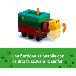 LEGO Minecraft Il Giardino del Ciliegio in Fiore, Modello da Costruire del Bioma con il Personaggio Sunny, Api Giocattolo e Snif