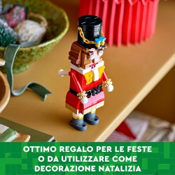 LEGO - Schiaccianoci, Personaggio Giocattolo da Costruire, Pupazzo con Parti Mobili, Decorazione di Natale, da 8 Anni in su, Ide