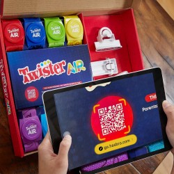 Hasbro - Gioco Twister Air, gioco Twister con app per realtà aumentata, si collega a dispositivi smart - F8158103