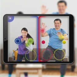 Hasbro - Gioco Twister Air, gioco Twister con app per realtà aumentata, si collega a dispositivi smart - F8158103