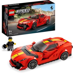 LEGO 76914 Speed Champions Ferrari 812 Competizione, Modellino di Auto Sportiva da Costruire, Serie 2023, Set con Macchina Gioca