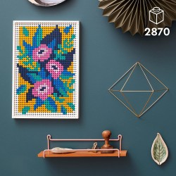 LEGO 31207 - ART Motivi Floreali, Set di Decorazioni Murali 3 in 1, Attività di Artigianato Fai da Te, Hobby Creativo di Botanic