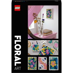 LEGO 31207 - ART Motivi Floreali, Set di Decorazioni Murali 3 in 1, Attività di Artigianato Fai da Te, Hobby Creativo di Botanic