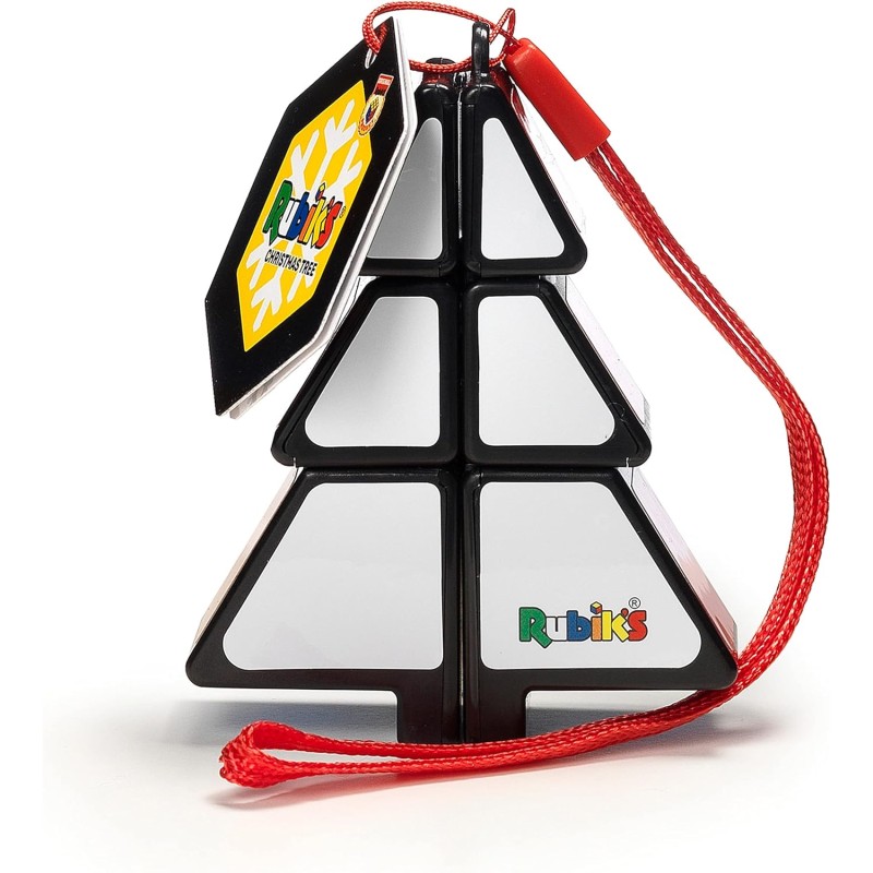 Spin Master - Rubik Christmas Tree - Cubo di Rubik a forma di albero di Natale - Gioco antistress - Rompicapo - SP6064003