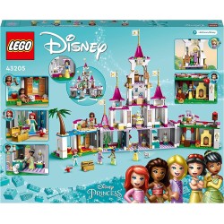 LEGO 43205 - Disney Princess Il Grande Castello delle Avventure con Mini Bamboline delle Principesse Ariel, Rapunzel e Biancanev